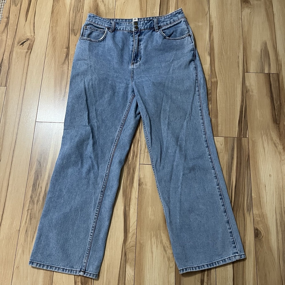 Billabong X The Salty Blonde Wide Leg Jeans  Women's Sz 31 Straight Leg Ankle